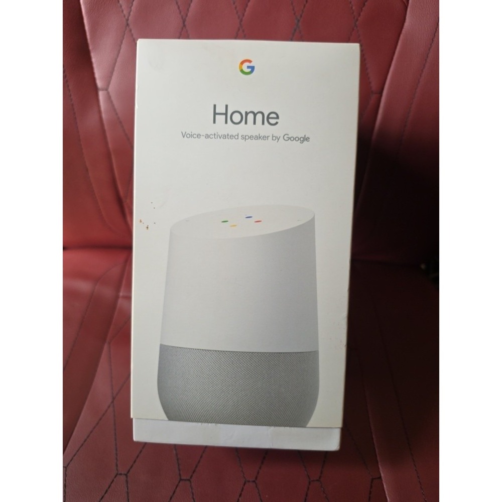 GOOGLE HOME VOICE ACTIVATED SPEAKER -  IN BOX